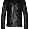 Rick Owens Veste Bauhaus En Cuir Homme -Rick Owens Soldes 16921122 34953640 600
