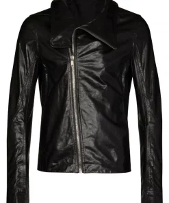 Rick Owens Veste Bauhaus En Cuir Homme