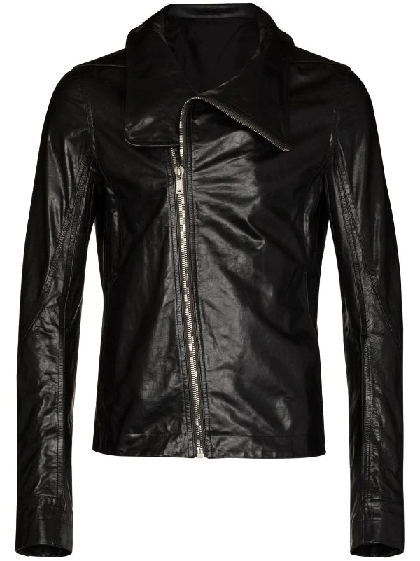 Rick Owens Veste Bauhaus En Cuir Homme 3 Rick Owens Veste Bauhaus En Cuir Homme