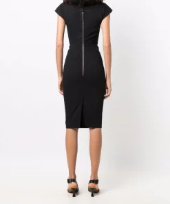 Rick Owens Robe Courte à Mancherons Femme -Rick Owens Soldes 16934627 33801622 600