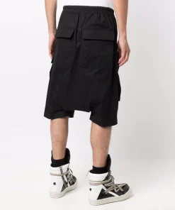 ( Nouvelle Collection ) Rick Owens Short Rick Pods Sarouel 09 BLACK -Rick Owens Soldes 16945223 33916367 600