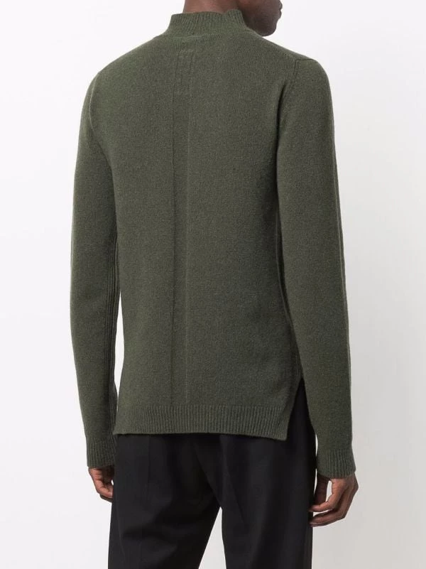 ( Nouvelle Collection ) Rick Owens 15 GREEN Pull à Col Montant Homme 6 ( Nouvelle Collection ) Rick Owens 15 GREEN Pull à Col Montant Homme – Image 4