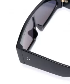 Rick Owens Lunettes De Soleil Gene à Monture Rectangulaire BLACK/ PINK -Rick Owens Soldes 16957746 33969305 600