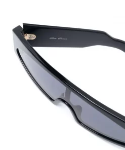 Rick Owens Lunettes De Soleil Gene à Monture Rectangulaire BLACK BLACK -Rick Owens Soldes 16959185 33968791 600