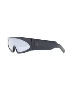 Rick Owens BLACK/ SILVER Lunettes De Soleil Gene à Monture Rectangulaire Homme -Rick Owens Soldes 16959188 33970147 600