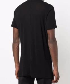 Rick Owens 09 BLACK T-shirt En Maille Fine Homme -Rick Owens Soldes 16974877 33917462 600