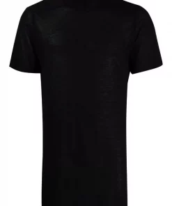 Rick Owens 09 BLACK T-shirt En Maille Fine Homme