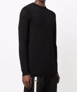 Rick Owens 09 BLACK Pull En Maille Fine Homme -Rick Owens Soldes 16975079 33926844 600