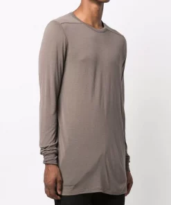 Rick Owens T-shirt LS Level à Manches Longues Homme -Rick Owens Soldes 16984417 34803278 600