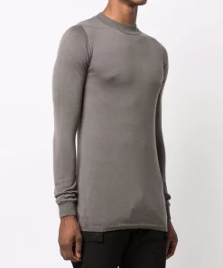 Rick Owens Pull Ajusté En Maille Chinée 34 DUST -Rick Owens Soldes 16986058 34803329 600