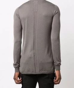 Rick Owens Pull Ajusté En Maille Chinée 34 DUST -Rick Owens Soldes 16986058 34804168 600