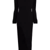 Rick Owens 09 BLACK Robe Asymétrique En Maille Femme -Rick Owens Soldes 16991145 33979965 600