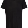 ( Nouvelle Collection ) Rick Owens T-shirt à Coupe Longue 09 BLACK -Rick Owens Soldes 17005843 35781152 600