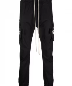 Rick Owens Pantalon Mastodon à Poches Cargo 09 BLACK