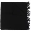 Rick Owens 09 BLACK écharpe En Cachemire à Franges Femme -Rick Owens Soldes 17103581 34710711 600
