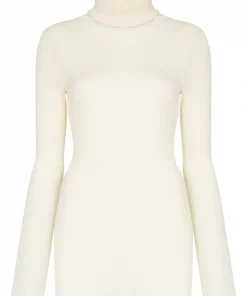 ( Nouvelle Collection ) Rick Owens 21 NATURAL Pull En Maille Nervurée Femme