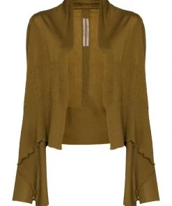 ( Nouvelle Collection ) Rick Owens 72 SULPHATE Cardigan Drapé En Cachemire Femme