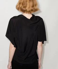 ( Nouvelle Collection ) Rick Owens Haut Asymétrique Drapé à Manches Courtes Femme 7 ( Nouvelle Collection ) Rick Owens Haut Asymétrique Drapé à Manches Courtes Femme -Rick Owens Soldes 17110462 38016872 600