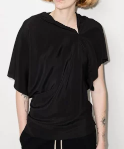 ( Nouvelle Collection ) Rick Owens Haut Asymétrique Drapé à Manches Courtes Femme 6 ( Nouvelle Collection ) Rick Owens Haut Asymétrique Drapé à Manches Courtes Femme -Rick Owens Soldes 17110462 38018641 600