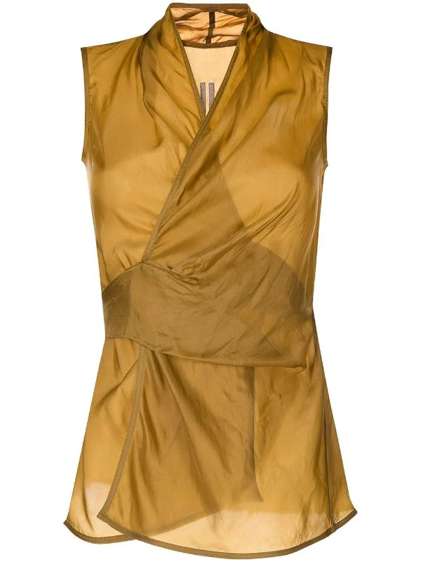 ( Nouvelle Collection ) Rick Owens 72 SULPHATE Blouse Laura à Design Sans Manches Femme 3 ( Nouvelle Collection ) Rick Owens 72 SULPHATE Blouse Laura à Design Sans Manches Femme