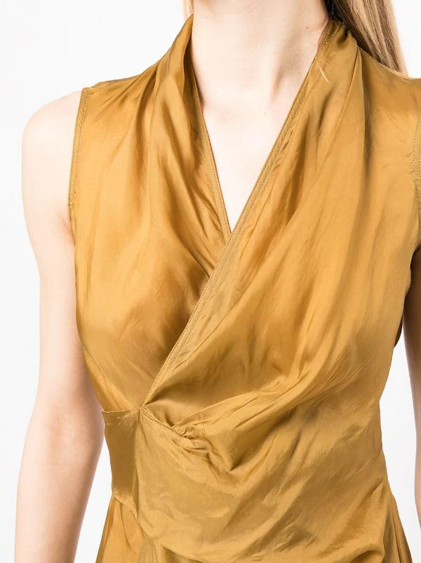 ( Nouvelle Collection ) Rick Owens 72 SULPHATE Blouse Laura à Design Sans Manches Femme 10 ( Nouvelle Collection ) Rick Owens 72 SULPHATE Blouse Laura à Design Sans Manches Femme – Image 8