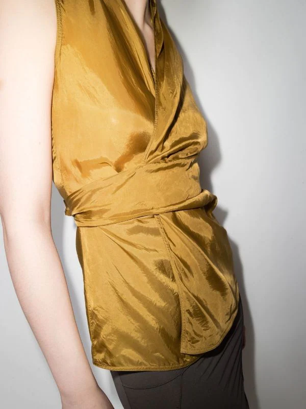 ( Nouvelle Collection ) Rick Owens 72 SULPHATE Blouse Laura à Design Sans Manches Femme 11 ( Nouvelle Collection ) Rick Owens 72 SULPHATE Blouse Laura à Design Sans Manches Femme – Image 9