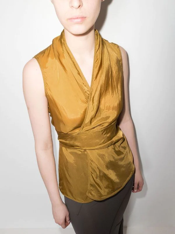 ( Nouvelle Collection ) Rick Owens 72 SULPHATE Blouse Laura à Design Sans Manches Femme 7 ( Nouvelle Collection ) Rick Owens 72 SULPHATE Blouse Laura à Design Sans Manches Femme – Image 5