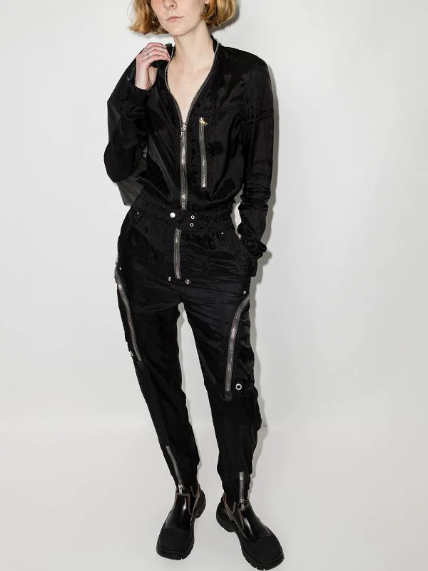 ( Nouvelle Collection ) Rick Owens Combinaison Zippée à Taille élastiquée 09 BLACK 4 ( Nouvelle Collection ) Rick Owens Combinaison Zippée à Taille élastiquée 09 BLACK – Image 2