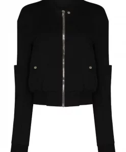 ( Nouvelle Collection ) Rick Owens Veste Bomber Geth Zippée 09 BLACK