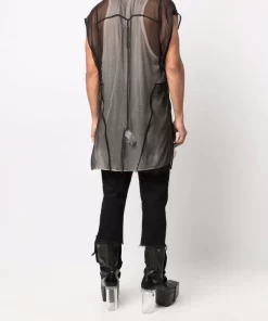 ( Nouvelle Collection ) Rick Owens Débardeur à Col V 09 BLACK -Rick Owens Soldes 17123833 34691137 600