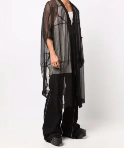 ( Nouvelle Collection ) Rick Owens Cape Peter Transparente Homme -Rick Owens Soldes 17123840 34688869 600