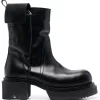 ( Nouvelle Collection ) Rick Owens 99 BLACK/BLACK Bottines Fogpocket Homme -Rick Owens Soldes 17123868 34617783 600