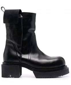 ( Nouvelle Collection ) Rick Owens 99 BLACK/BLACK Bottines Fogpocket Homme
