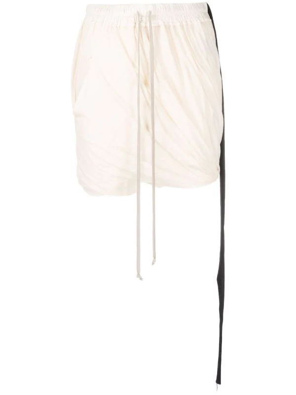 ( Nouvelle Collection ) Rick Owens 21 NATURAL Short Drapé à Lien De Resserrage Femme 3 ( Nouvelle Collection ) Rick Owens 21 NATURAL Short Drapé à Lien De Resserrage Femme