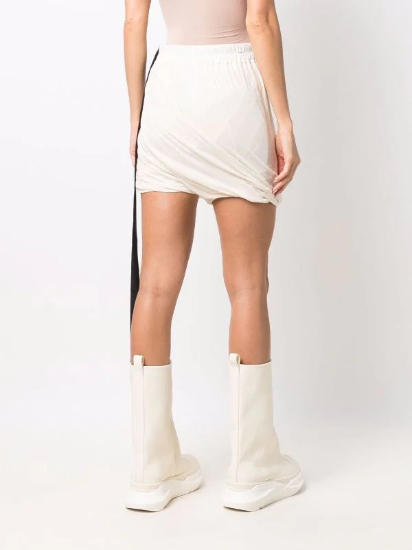 ( Nouvelle Collection ) Rick Owens 21 NATURAL Short Drapé à Lien De Resserrage Femme 6 ( Nouvelle Collection ) Rick Owens 21 NATURAL Short Drapé à Lien De Resserrage Femme – Image 4