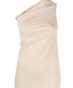 ( Nouvelle Collection ) Rick Owens 31 MINERAL Débardeur Athena à Design à Une épaule Femme