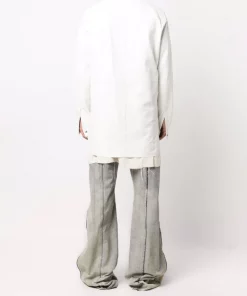 ( Nouvelle Collection ) Rick Owens Chemise Fogpocket En Cuir 11 MILK -Rick Owens Soldes 17124872 34711964 600