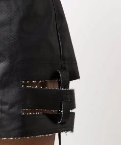 ( Nouvelle Collection ) Rick Owens 09 BLACK Short à Effet Usé Homme -Rick Owens Soldes 17124882 34699184 600