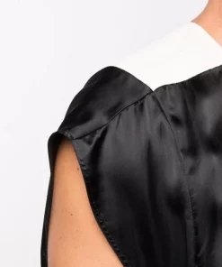 ( Nouvelle Collection ) Rick Owens 0921 BLACK/natural Débardeur Bicolore à Col V Homme -Rick Owens Soldes 17125815 34690930 600