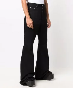 ( Nouvelle Collection ) Rick Owens 09 BLACK Jean Bootcut Homme -Rick Owens Soldes 17125828 34694991 600