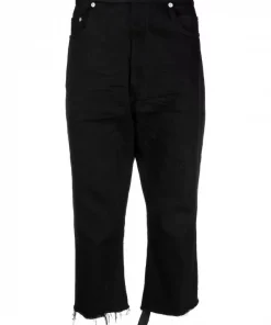 ( Nouvelle Collection ) Rick Owens 09 BLACK Jean Bootcut Homme
