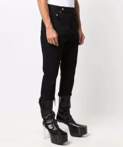 ( Nouvelle Collection ) Rick Owens 09 BLACK Jean Bootcut Homme -Rick Owens Soldes 17125831 34697691 600
