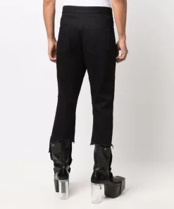 ( Nouvelle Collection ) Rick Owens 09 BLACK Jean Bootcut Homme -Rick Owens Soldes 17125831 34699124 600