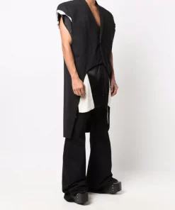 Rick Owens Manteau Fogconcert Sans Manches 09 BLACK -Rick Owens Soldes 17125840 34714548 600