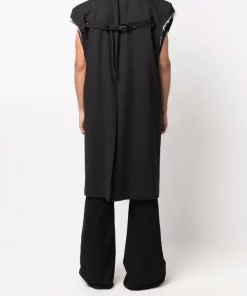 Rick Owens Manteau Fogconcert Sans Manches 09 BLACK -Rick Owens Soldes 17125840 34716537 600