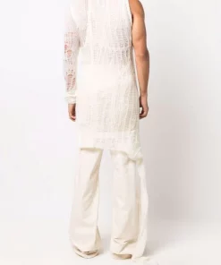 ( Nouvelle Collection ) Rick Owens Débardeur En Maille à Effet Usé Homme -Rick Owens Soldes 17125845 34789929 600