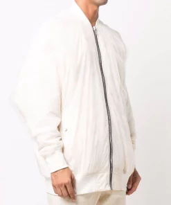 ( Nouvelle Collection ) Rick Owens Veste Peter Flight à Fermeture Zippée 2111 NATURAL/MILK -Rick Owens Soldes 17125859 34716061 600