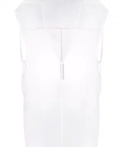 ( Nouvelle Collection ) Rick Owens Débardeur à Col V 11 MILK