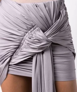 ( Nouvelle Collection ) Rick Owens 76 DIRTY VIOLET Minijupe Apollo Drapée Femme -Rick Owens Soldes 17125939 34657448 600