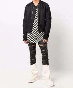 ( Nouvelle Collection ) Rick Owens Débardeur Rayé à Col Arrondi Homme -Rick Owens Soldes 17125970 34664004 600